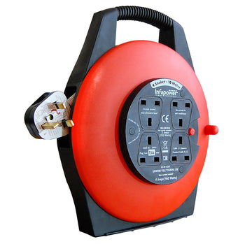 4 SOCKET 13 AMP 10 METRE DRUM