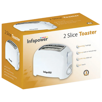 2 SLICE TOASTER (WHITE)