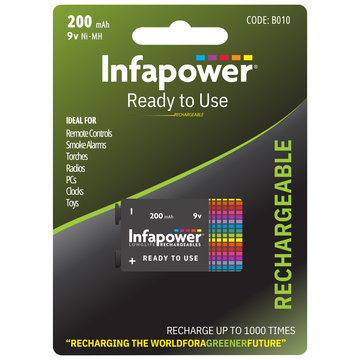 9v 200mAh Battery Ready to Use