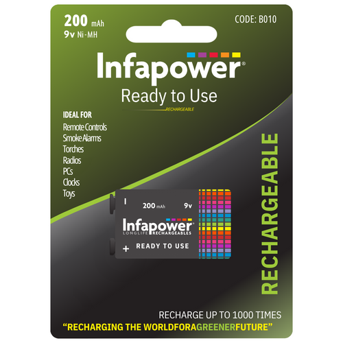 9v 200mAh Battery Ready to Use
