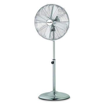 16 INCH CHROME METAL HIGH VELOCITY PEDESTAL FAN POWERFUL 3 SPEED
