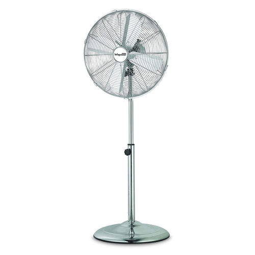 16 INCH CHROME METAL HIGH VELOCITY PEDESTAL FAN POWERFUL 3 SPEED