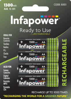 4 AA 1300mAh Batteries