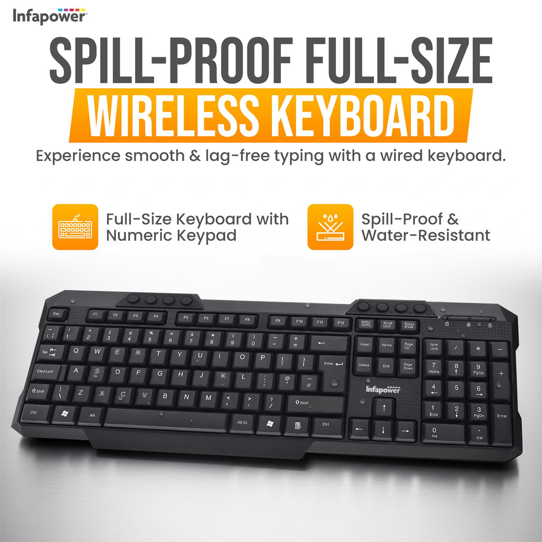 WIRELESS WATERPROOF KEYBOARD