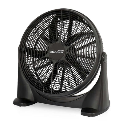 20 INCH BOX FAN 90W POWERFUL 3 SPEED PORTABLE COOLING FLOOR FAN